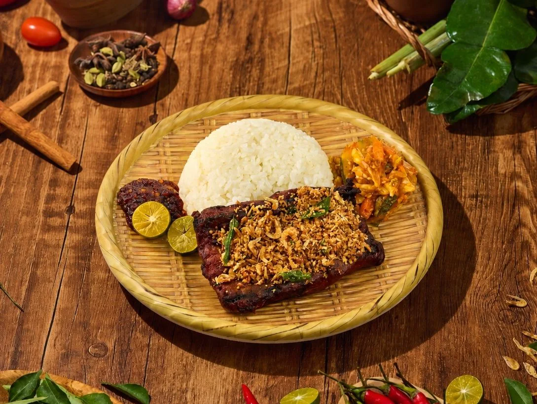 Unagi Berempah — The premium plate — briny, buttery unagi meets bold berempah spices.